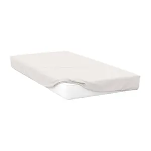 Belledorm 200 Thread Count Cotton Percale Extra Deep Fitted Sheet Ivory (Kingsize)