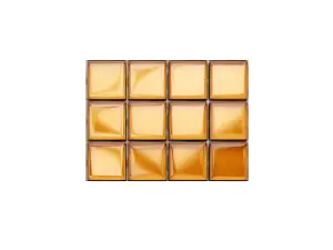 Glass mosaic on mesh for bathroom or kitchen 300mm x 300mm - Caramel