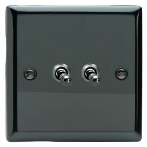 Varilight 2-Gang 10A 1- or 2-Way Toggle Switch Iridium