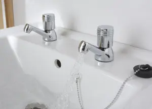 GoodHome Annagh Contemporary Basin Pillar Tap