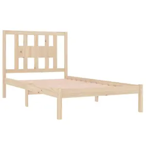 Berkfield Bed Frame Solid Wood Pine 100x200 cm