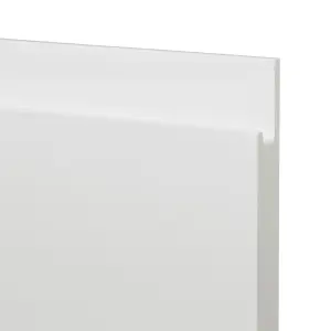 GoodHome Garcinia Integrated handle Gloss white Appliance Cabinet door (W)600mm (H)543mm (T)19mm