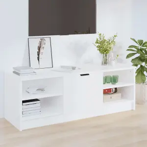 vidaXL TV Cabinet White 102x35.5x36.5 cm Engineered Wood