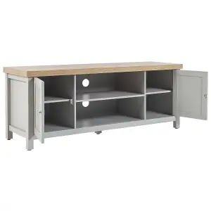 Beliani Scandinavian TV Stand Grey HAMP