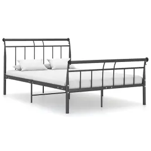 Berkfield Bed Frame Black Metal 120x200 cm