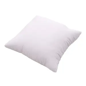 Plush Throw Pillow with Pillow Insert White 50cm x 50cm