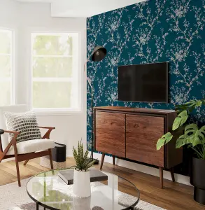 Arthouse Oriental Trail Teal Wallpaper