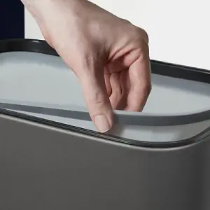 75L Rectangular Sensor Bin Titanium