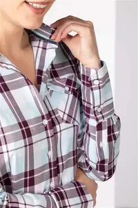 Rydale Ladies Hannah Country Check Shirt - Sally - Berry 10