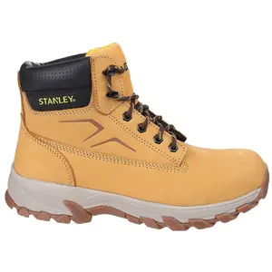 MENS STANLEY PRO SAFETY STEEL TOE CAP WORK APPRENTICE LEATHER BOOTS SHOES SZ