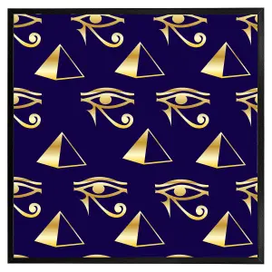 Gold pyramid & eye of horus (Picutre Frame) / 20x20" / Brown