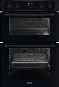 Zanussi ZKCNA7KN Series 40 Built-In Electric Double Oven - Black