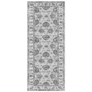 Silk Road Grey Sulus Medium Runner, (L)180cm x (W)60cm