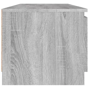 Berkfield TV Cabinet Grey Sonoma 140x40x35.5 cm Engineered Wood