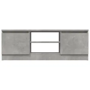 Berkfield TV Cabinet with Door Concrete Grey 102x30x36 cm