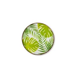 Foliage Round 6 Piece Coaster Set (Set of 6)