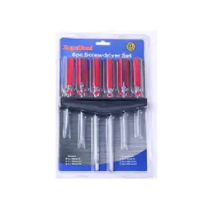 SupaTool Screwdriver Set & Rack Red/Black (One Size)