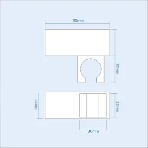 Nes Home Drayton Bathroom Exposed Thermostatic Mixer Shower Tap & Handset