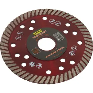 Turbo Allmat 115mm Diamond Blade for Stone, Concrete, and Metal Cutting