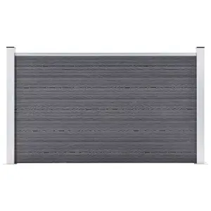 Berkfield Garden Fence WPC 180x105 cm Grey