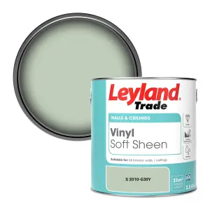 Leyland Trade Vinyl Soft Sheen Walls & Ceilings Emulsion Paint (S 2010-G30Y) - 2.5L