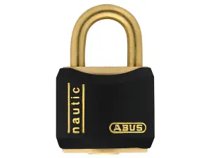 ABUS Mechanical T84MB/20mm Black Rustproof Padlock Carded