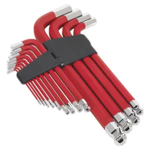 Sealey Jumbo Ball-End Hex Key Set 13pc Anti-Slip - Metric AK7187