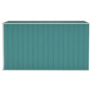 Berkfield Wall-mounted Garden Shed Green 118x288x178 cm Galvanised Steel