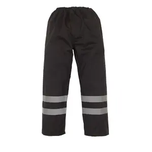 Yoko Unisex Adult Waterproof High-Vis Over Trousers Black (L)