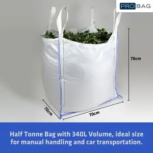 Half Ton Bulk Bag - Heavy Duty Skip Bag - Mini Ton Bag - Tonne Bag - FIBC Builders bag - Dumpy Bag