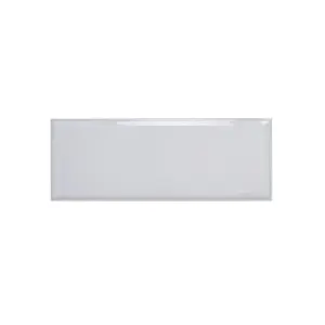 Johnson Tiles Bevel Dove Gloss Ceramic Wall Tile Sample