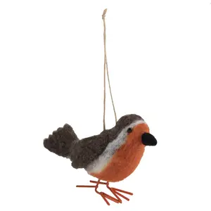 N/FELTING ROBIN - Needle Felting Kit: Christmas: Robin - Trimits