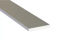 Aluminum anodised flat shape section bar 1000x40x3mm B04