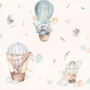 Balloon Adventure Wallpaper Blue