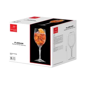 Bormioli Rocco Florian White Wine Glasses - 380ml - Clear - Pack of 6