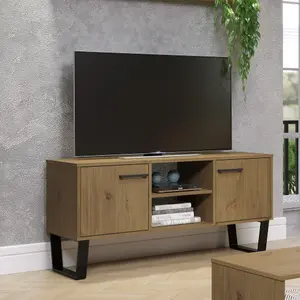 Texas Pine 2 door flat screen TV unit