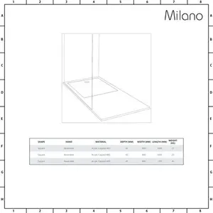 Walk-In Shower Tray Low Profile Sizes From 1400-1700mm