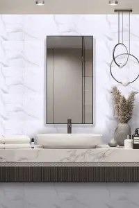 Waterproof Marble Effect Wall Panels Set of 10 Stickers for Bathroom,Kitchens & Living Rooms