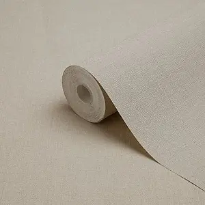 GoodHome Tille Beige Fabric effect Textured Wallpaper