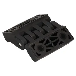 4 Pack Black Polyamide Hinge Reinforced Plastic 48x49mm Italian Made Industrial