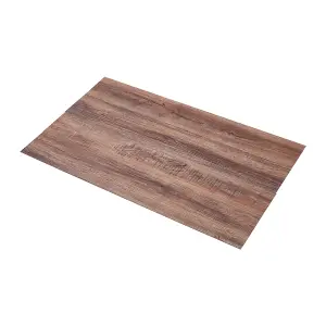 14 PCS Wood Effect Vinyl Floor Tiles with Interlocking Design, Wood Grain SPC Vinyl Flooring Pack, Covers 3.12 m²