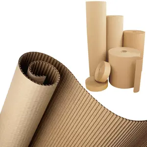 1 Roll of 300mm x 75 meters Strong Corrugated Cardboard Wrapping Paper Packing Roll