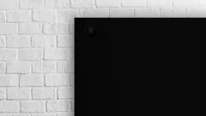 ALLboards 90x60cm Black chalk magnetic panel - black frameless chalk board