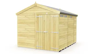 DIY Sheds 8x9 Apex Security Shed - Double Door