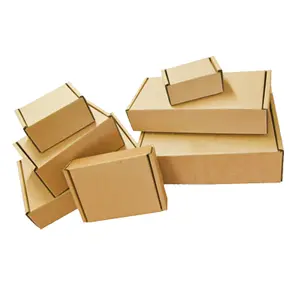 25 x Brown 12x10x4" Strong Single Wall Die Cut Packing Shipping Boxes