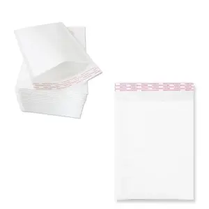 100 x Size 5 (205x245mm) White Padded Bubble Lined Postal Mailing Shipping Peel & Seal Closure Cushioned Envelopes