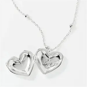 Radley Silver Plated Bobble Chain Heart Locket Necklace