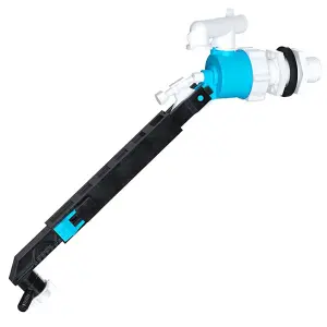 SPARES2GO Side Entry Ball Valve Toilet Cistern Filling Adjustable Float Arm Inlet (1/2")