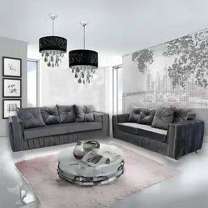 Tokyo Velvet Sofa Suite 3+2 Seater / Living Room Sofa