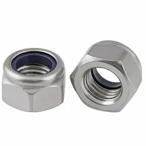 M4 Locking Nuts ( Pack of: 50 ) Nylon Insert Lock Nut Steel Zinc Plated Nyloc DIN 985